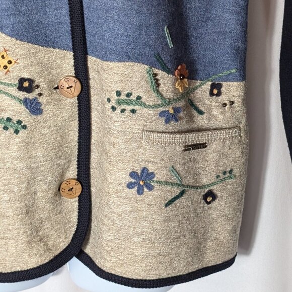 GIESSWEIN Austria cardigan Sz 38 EU 100% WOOL WOODEN BUTTONS TRULY STUNNING WOW - Picture 7 of 14